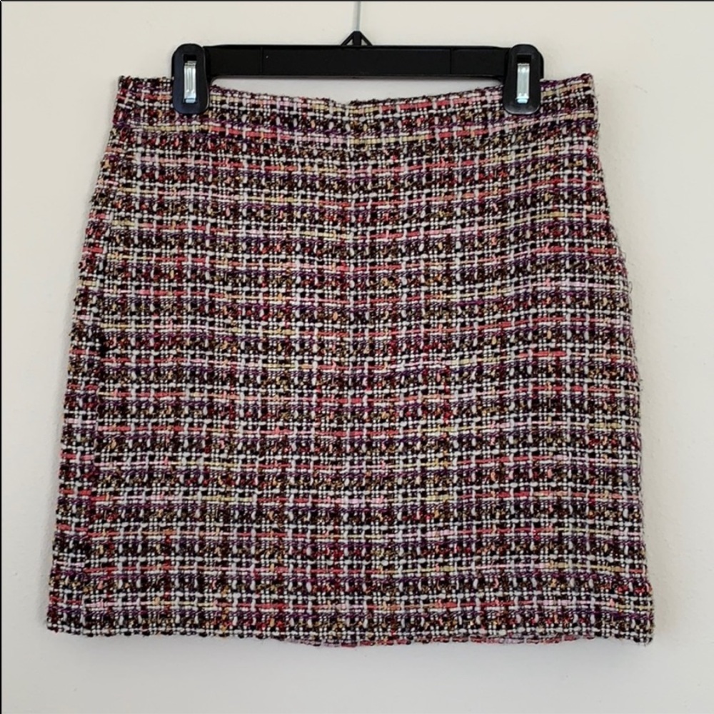 J.Crew Factory tweed mini skirt